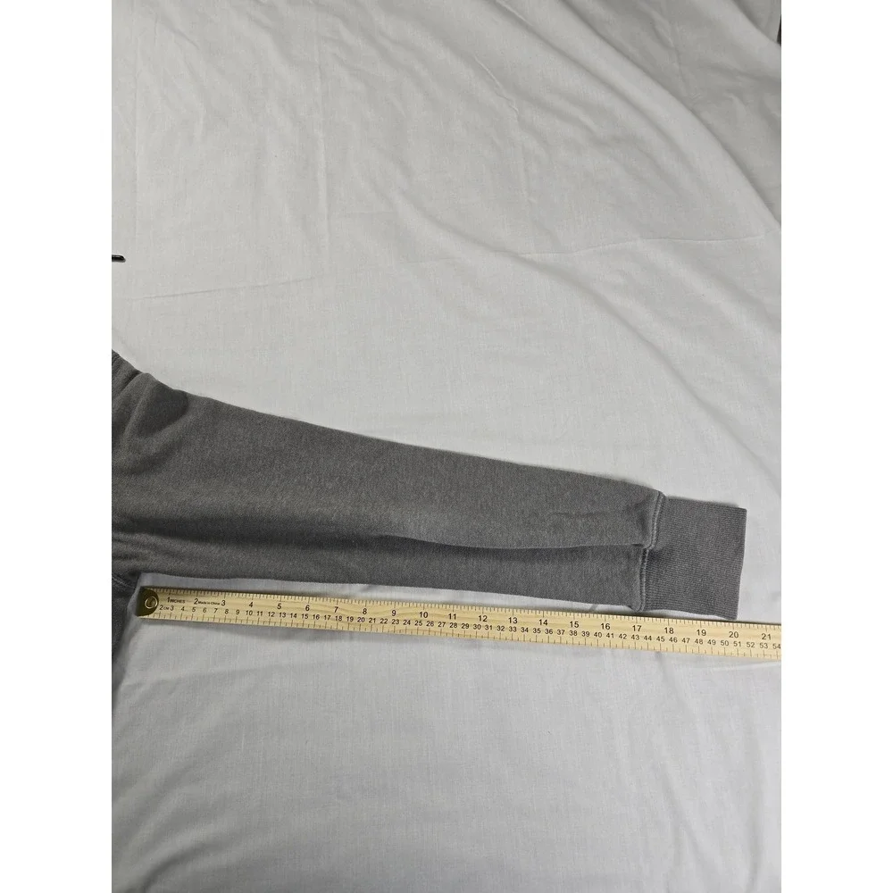 The North Face Hoodie Mens Medium Gray Pullover Sweatshirt Small Logo‎ Patch
